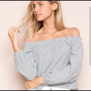 Brandy Melville Off-Shoulder Blouse